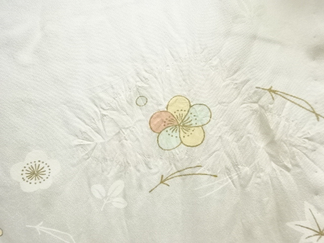  絞り吹き寄せ模様単衣長襦袢